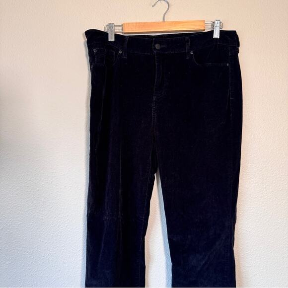 NYDJ Black Corduroy Bootcut Jeans Pants Womens 12 Classic Fall Casual - Picture 9 of 13